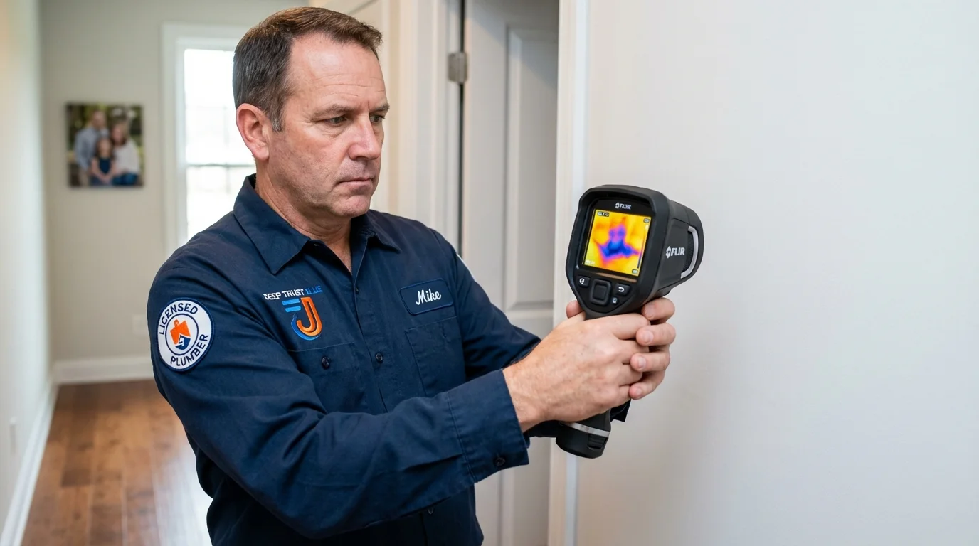Thermal imaging leak detection by Johns Plumbing LLC in Bogota
